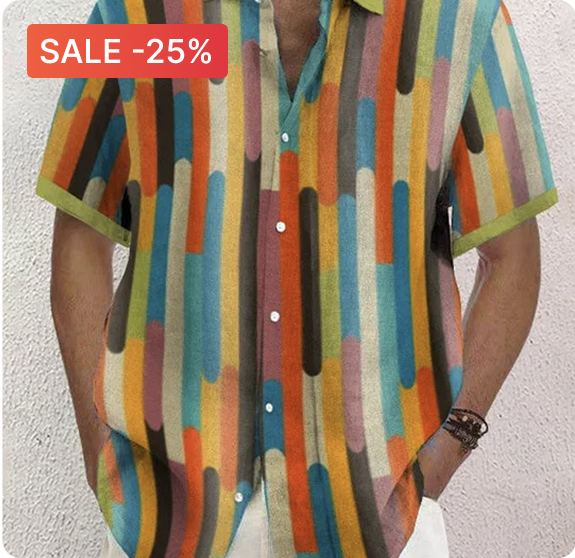 Soft Graphic Cotton Linen Shirt